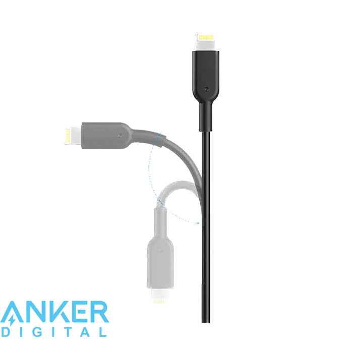 کابل 90 سانتی‌متری انکر لایتنینگ مدل Anker Powerline II A8432H22 Lightning Cable  با گارانتی ۶ ماه شرکتی
