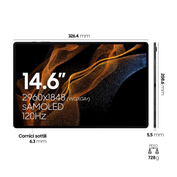 تبلت سامسونگ مدل Galaxy Tab S8 Ultra ظرفیت 256/12 گیگابایت
